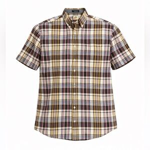 Pendleton Men’s Seaside Surf Plaid Short Sleeve Button Down Shirt Mens Sz L